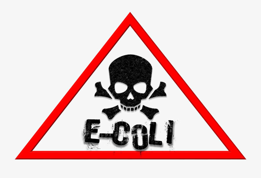 E Coli Sign, Transparent Clipart