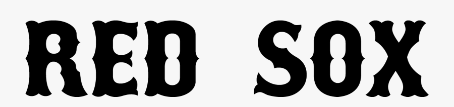 Boston Red Sox - Red Sox Black And White, Transparent Clipart