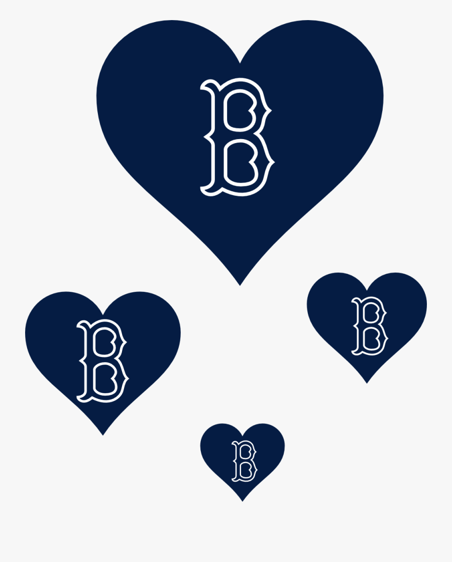 Pray For Boston Heart Blue 13 555px - Boston Red Sox, Transparent Clipart