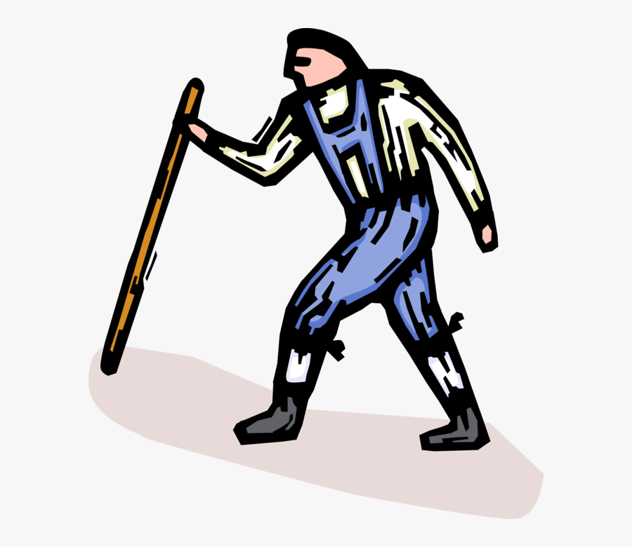 Vector Illustration Of Hiker Walks In Outdoors With, Transparent Clipart