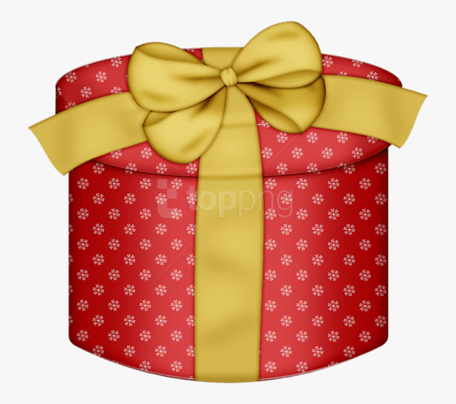 Png Gift Box Round, Transparent Clipart
