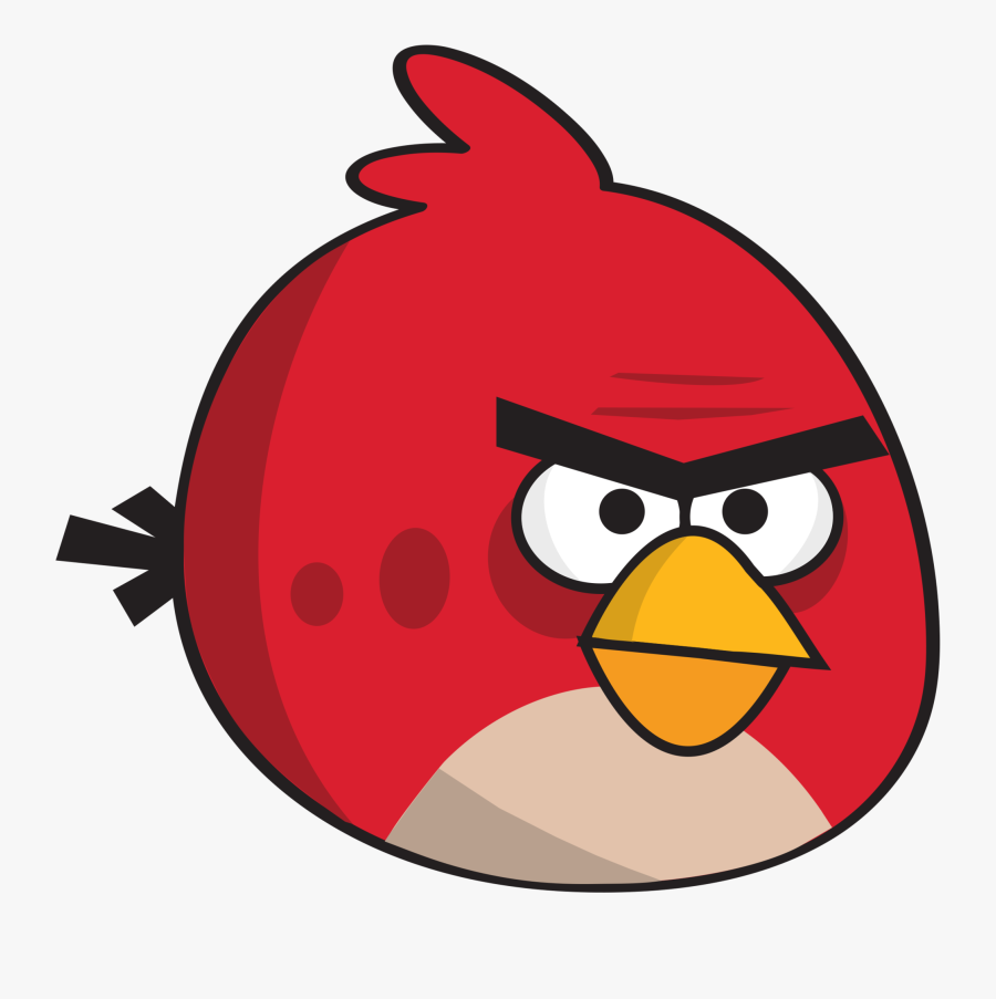 Red Bird Clip Art With Photos Medium Size - Red Angry Bird Side, Transparent Clipart