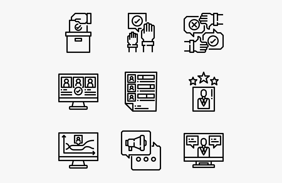 Voting - Blockchain Icon, Transparent Clipart