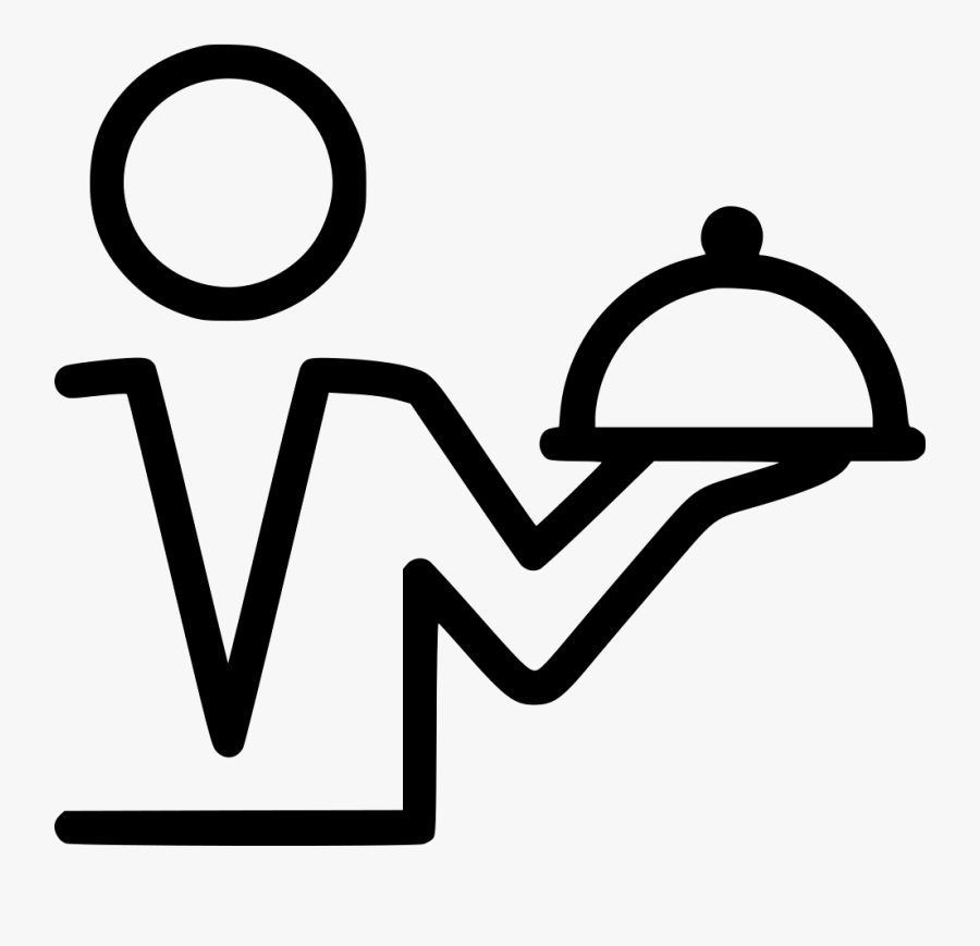 Waiter - Waiter Svg Icon, Transparent Clipart