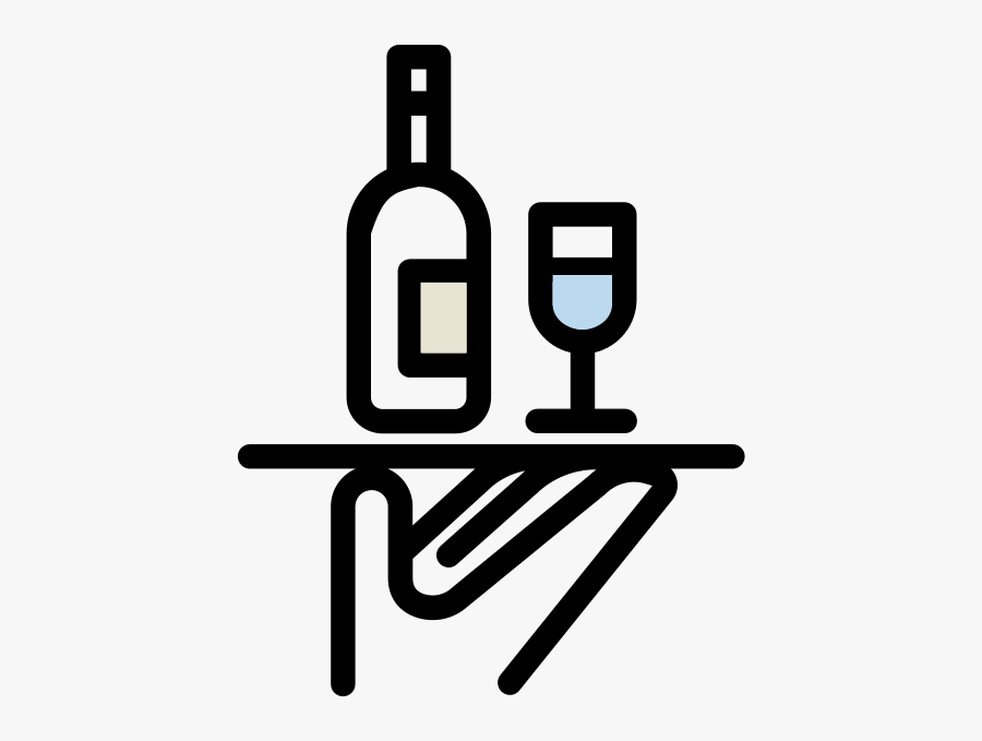 Servicio De Bar Logo, Transparent Clipart