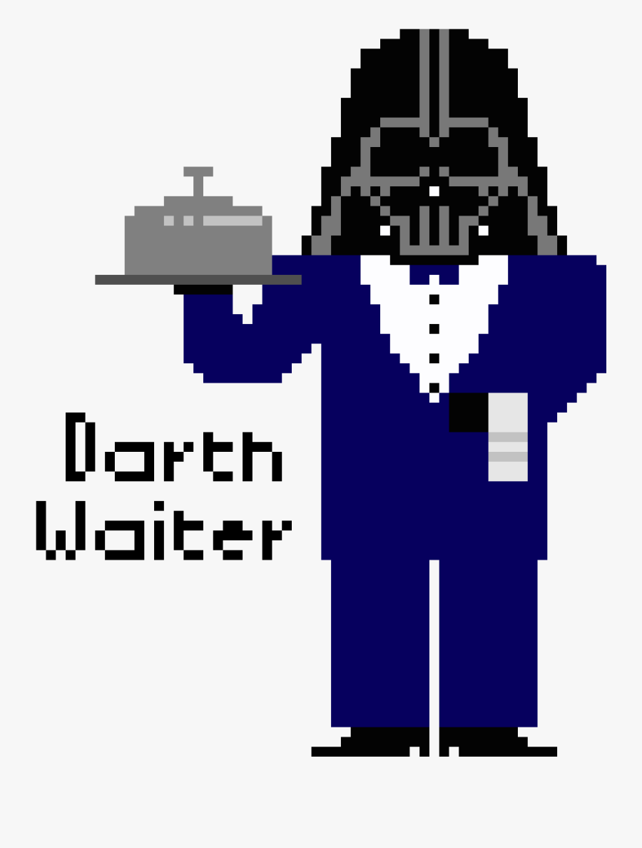 Darth Vader Pixel Painter, Transparent Clipart