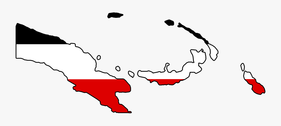 Flag Map Of German New Guinea - German New Guinea Flag, Transparent Clipart