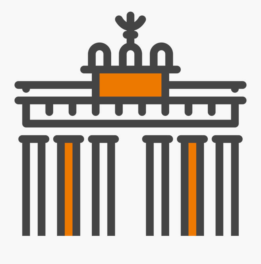 Key Visual For Germany - Brandenburg Gate Icon, Transparent Clipart