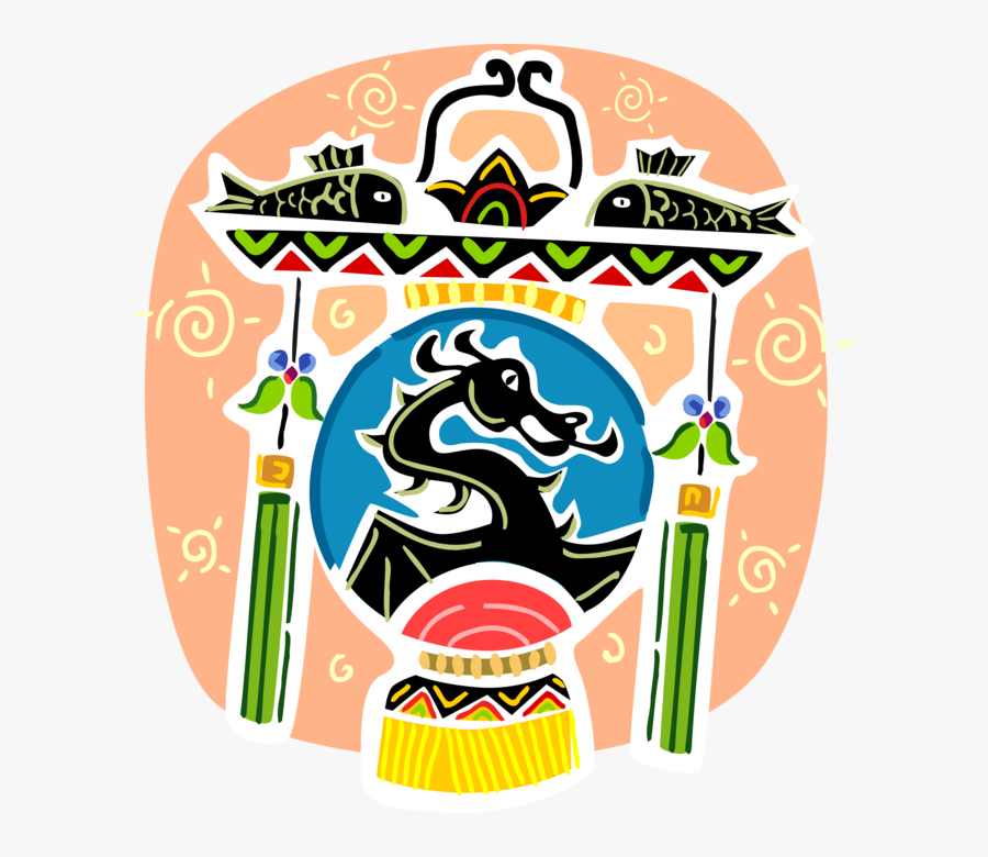Vector Illustration Of Chinese Dragon Boat Or Duanwu, Transparent Clipart