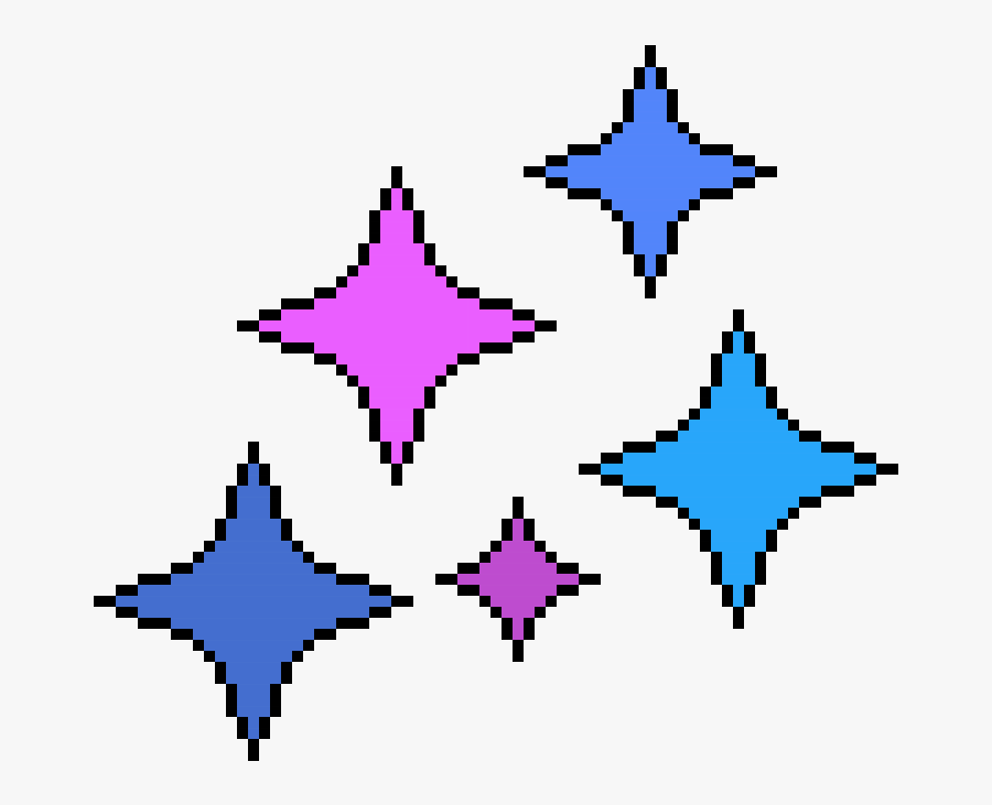 Sparkle Pixel Art, Transparent Clipart