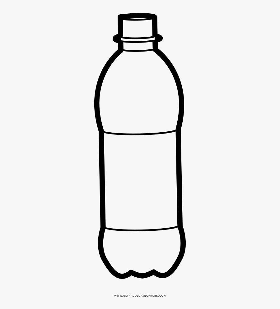 Plastic Bottle Coloring Page - Transparent Background Icon Plastic Bottle, Transparent Clipart
