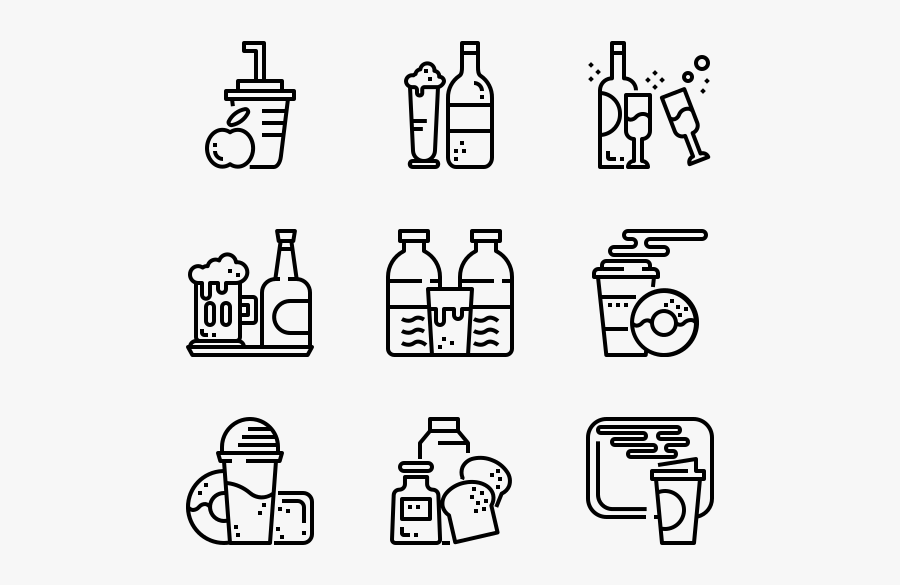 Beverage - Big Data Icon Free, Transparent Clipart