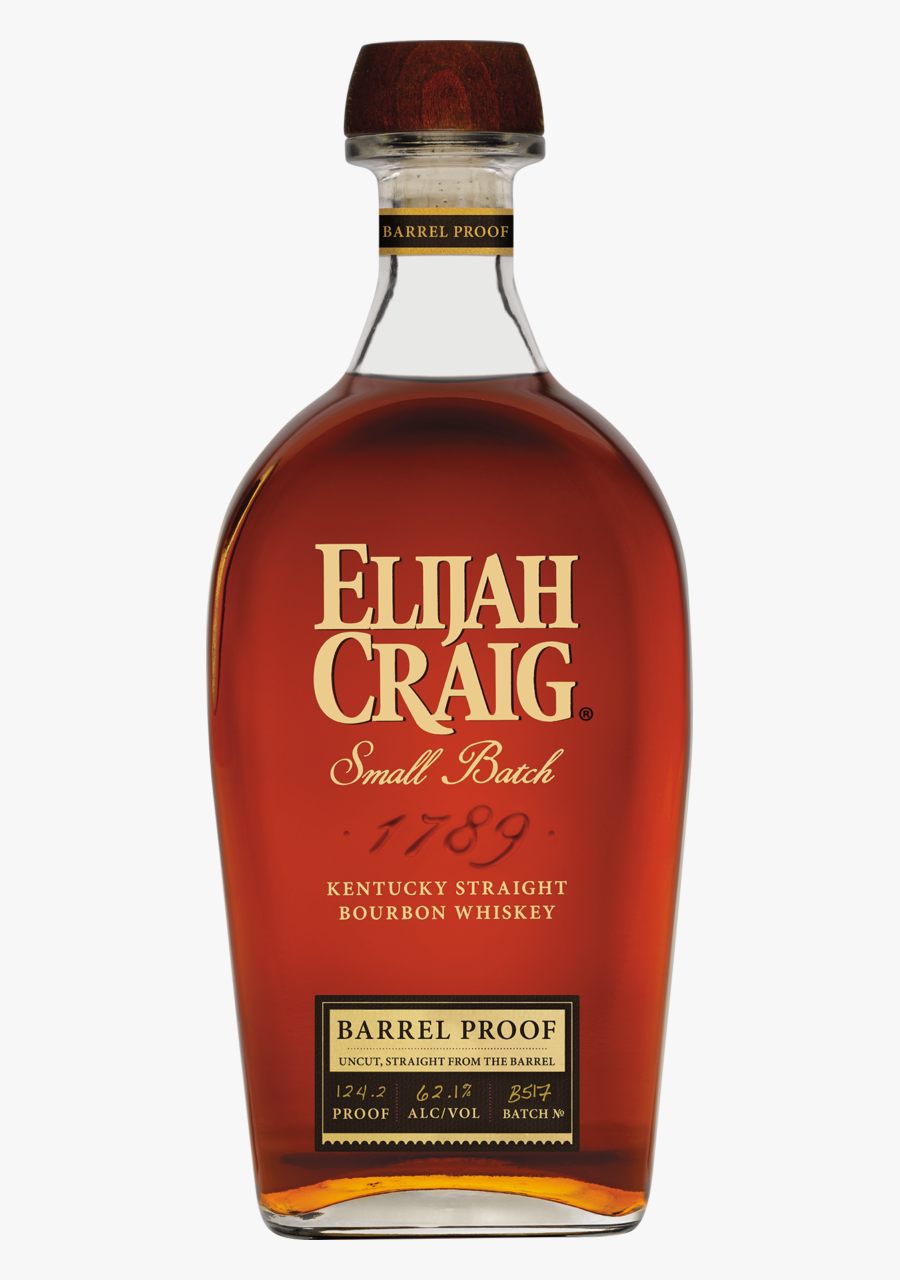 Elijah Craig Barrel Proof Whiskey Of The Year, Transparent Clipart