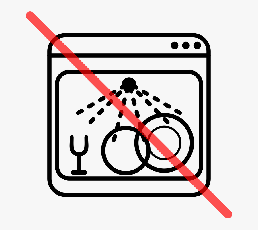 Dishwasher, Plate, Tableware, Porcelain, Cutlery - Simboli Per Lavaggio In Lavastoviglie, Transparent Clipart