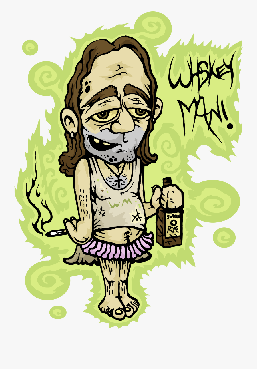 Whiskey Man - Illustration, Transparent Clipart