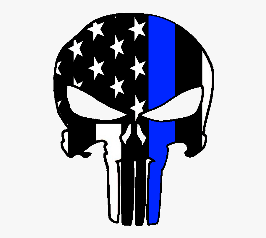 Dishwasher Not Draining - Transparent Punisher Thin Blue Line, Transparent Clipart
