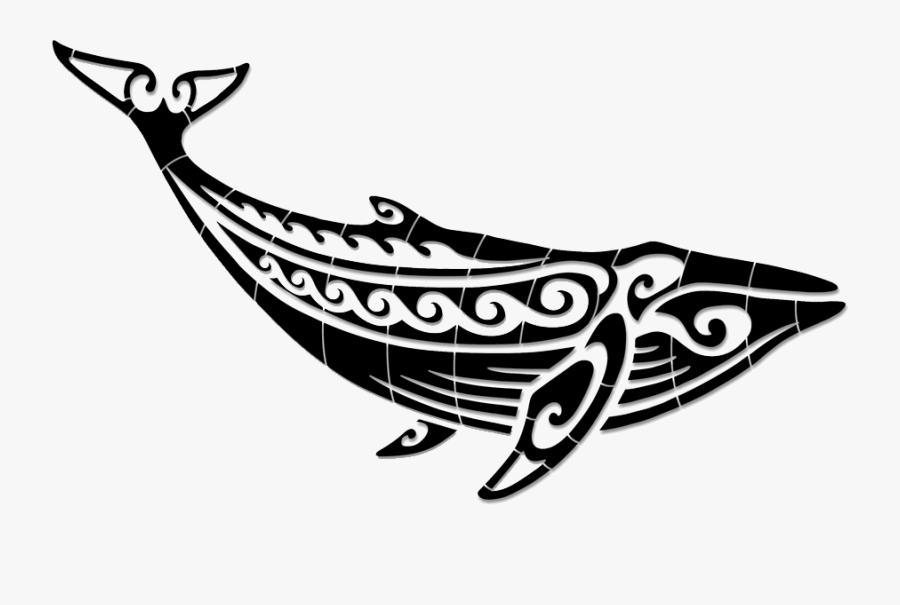 Contemporary Tribal Humpback Whale - Tribal Humpback Whale, Transparent Clipart