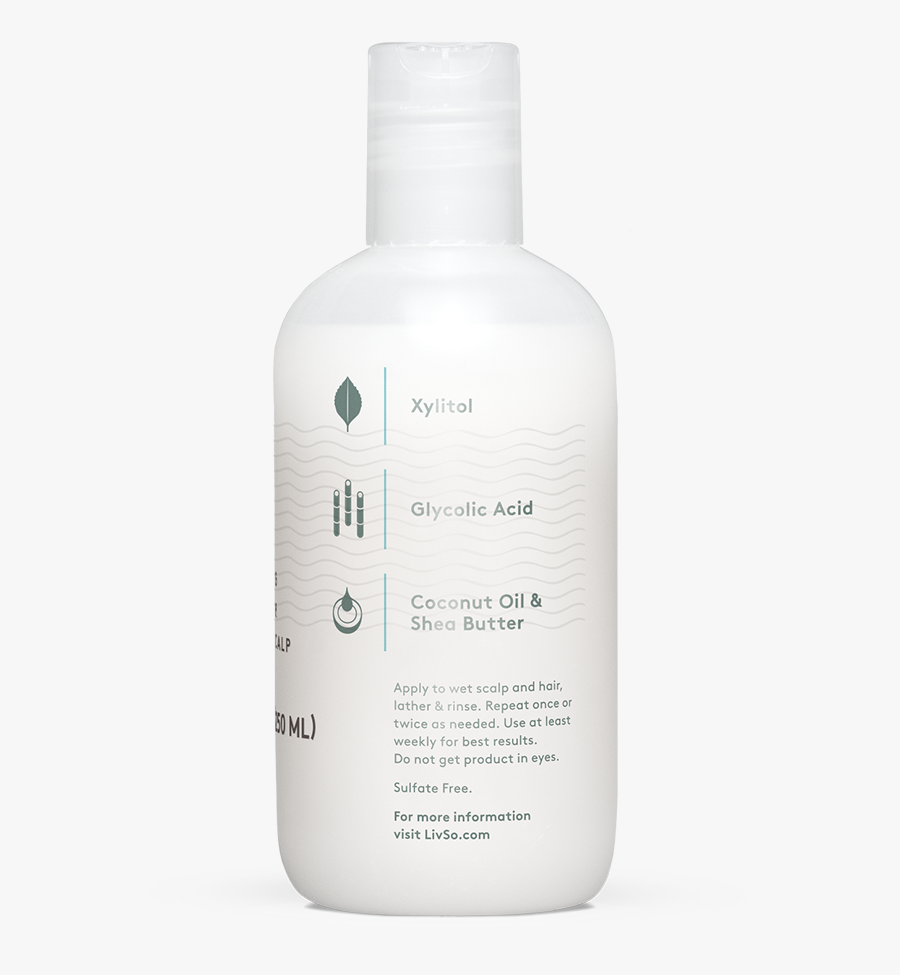 Livso Shampoo Bottle Back Label Sunscreen- - Plastic Bottle, Transparent Clipart
