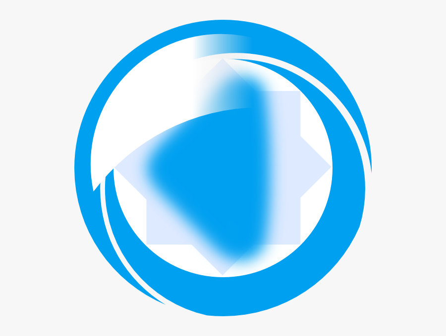 Blue Left Arrow Svg Clip Arts - Circle, Transparent Clipart