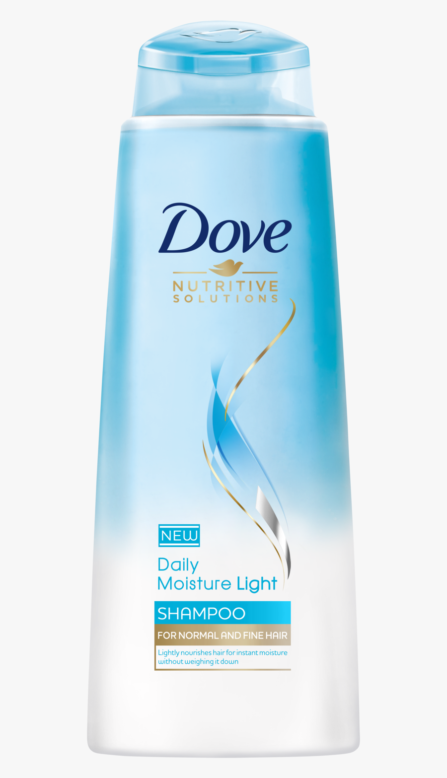 Dove Daily Moisture Light Shampoo 400ml - Dove Light Moisture & Volumized Shampoo, Transparent Clipart