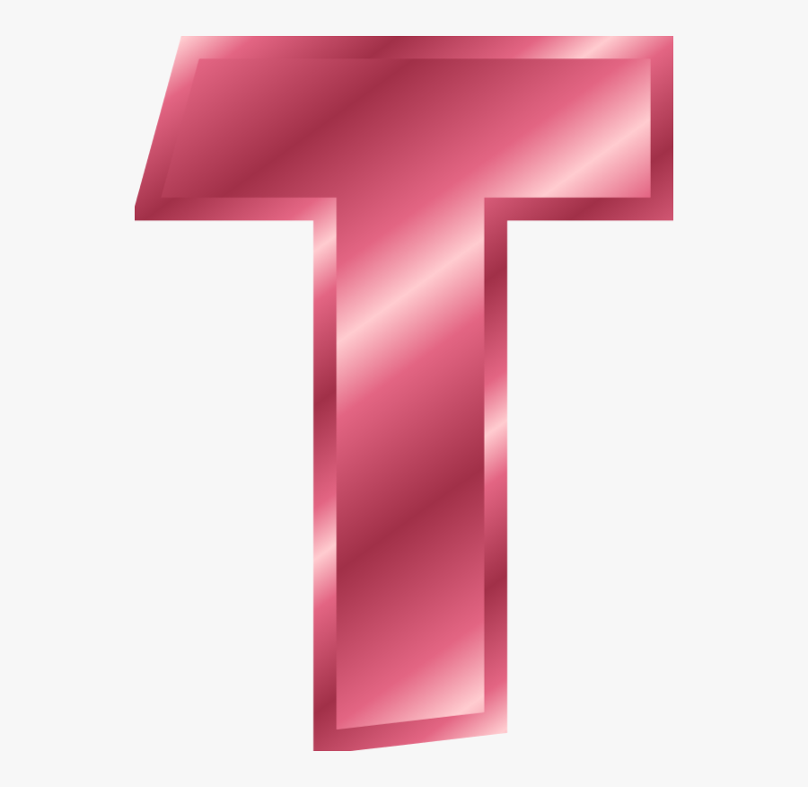 Letter T Clipart - T Letter Color Red, Transparent Clipart