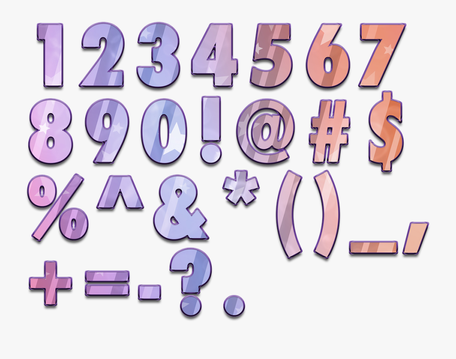 Transparent Free Clipart Letters And Numbers - Alphabet English Numbers, Transparent Clipart