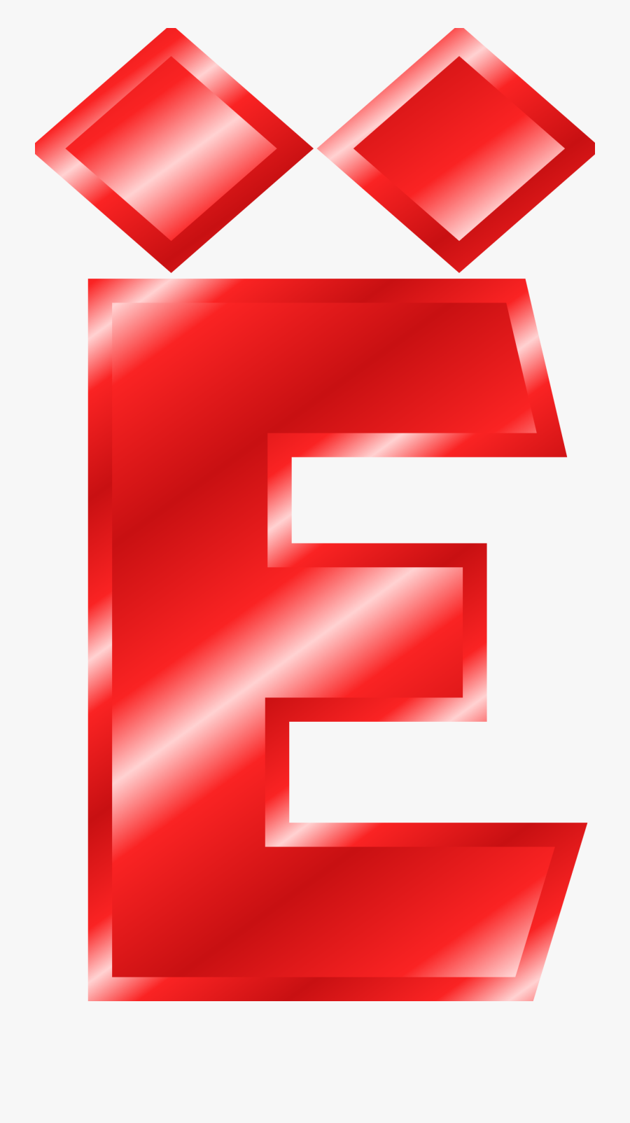 Transparent Big Red Clipart - Red E Alphabet Clip Art Free Letters, Transparent Clipart