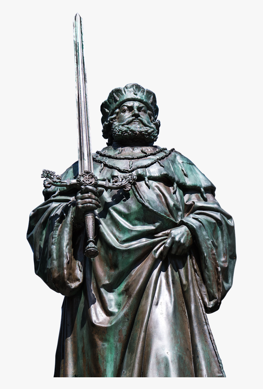 Frederick The Wise Luther Memorial Monument Free Picture - 拿 劍 Png, Transparent Clipart