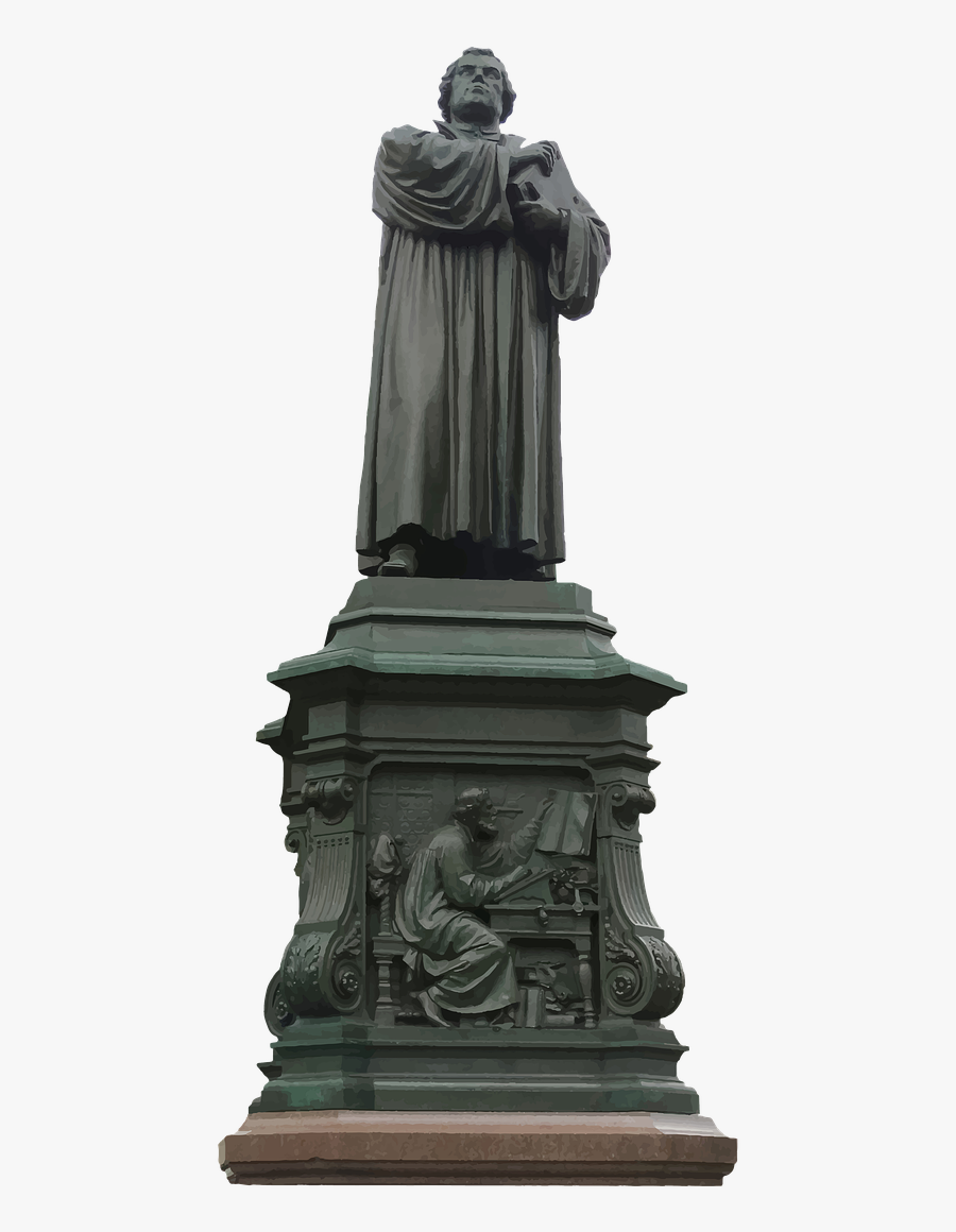 Martin Luther Reformation Protestant Free Picture - Martinho Lutero Estatua Png, Transparent Clipart