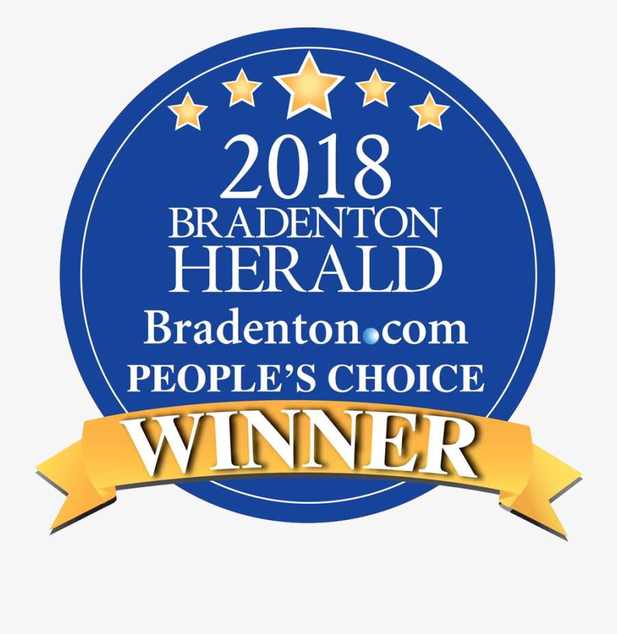2018 Peoples Choice Winner - Bradenton Herald People's Choice 2019, Transparent Clipart