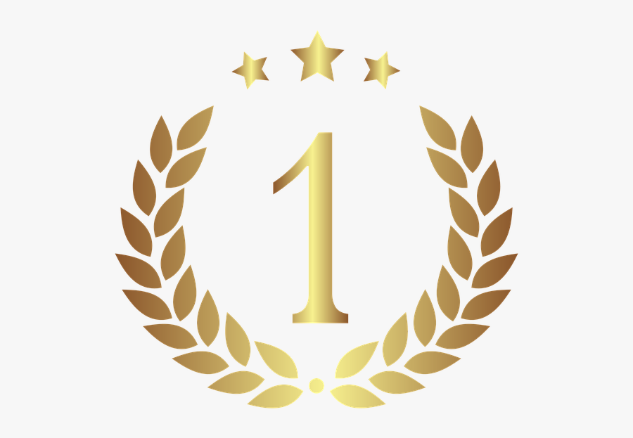 Medal, Gradient, Gold, Silhouette, Emblem, Symbol - Couronne De Laurier Png, Transparent Clipart