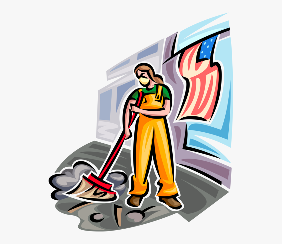 Vector Illustration Of Ground Zero Volunteer Cleanup - Illustration, Transparent Clipart