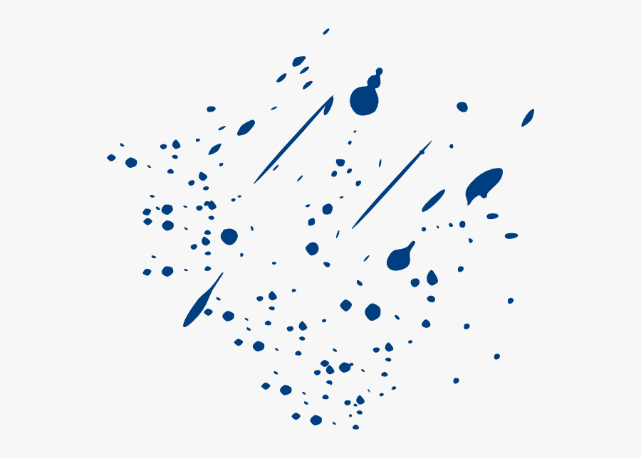 Blue Paint Splatter Png, Transparent Clipart