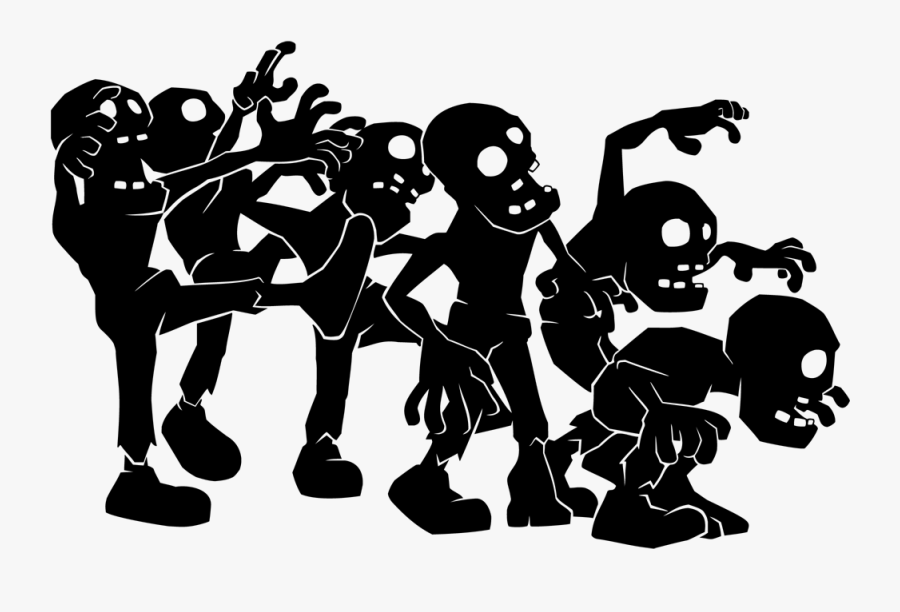 Plants Vs Zombies Zombie Horde, Transparent Clipart