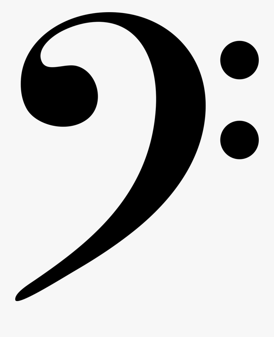 Bass Clef Music Clef Free Picture - Nota Musical Clave De Fa, Transparent Clipart