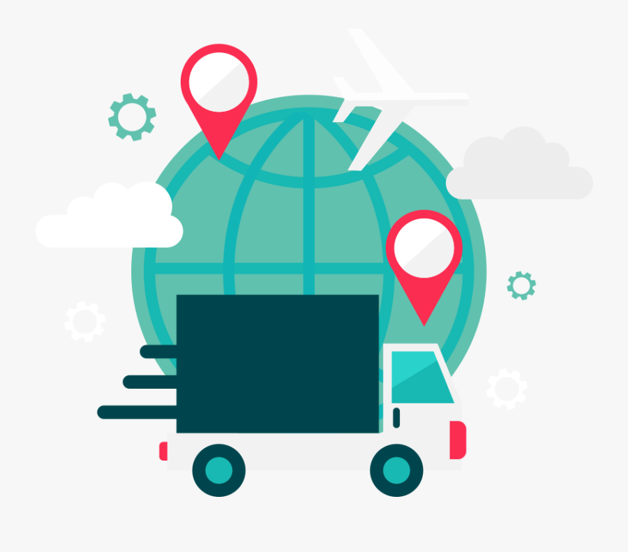Logistics Clip Art Global - Transport, Transparent Clipart