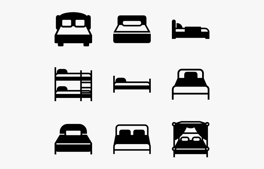 Motor Vehicle,bumper Part,mode Of Transport,clip Art,furniture,automotive - Pictogram Bedroom, Transparent Clipart