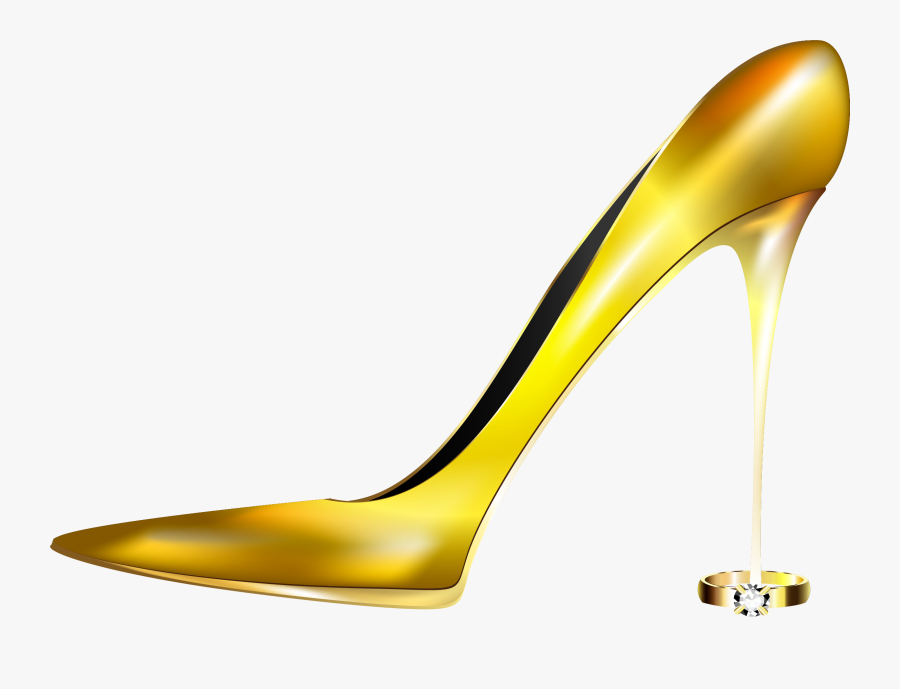 Picture Freeuse Library Heels Vector Gold Heel - Gold Heels Clipart Png, Transparent Clipart