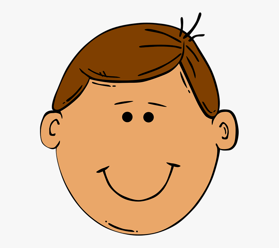 Boy Face Clipart Png , Png Download - Black And White Clipart Face, Transparent Clipart