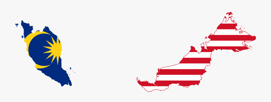 Malaysia Map And Flag, Transparent Clipart