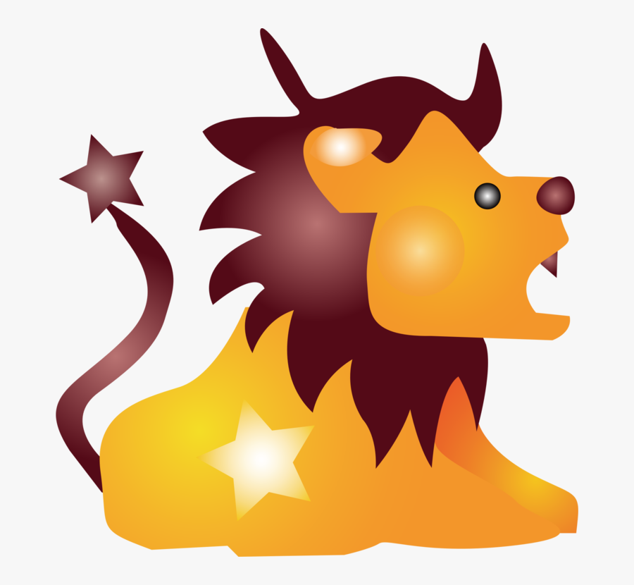 Lion Cartoon - 十 二 星座 卡通 图片, Transparent Clipart