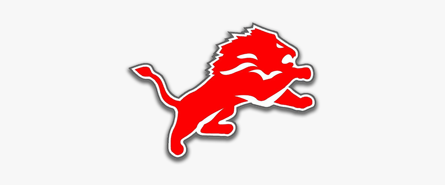 Detroit Lions Logo Red, Transparent Clipart