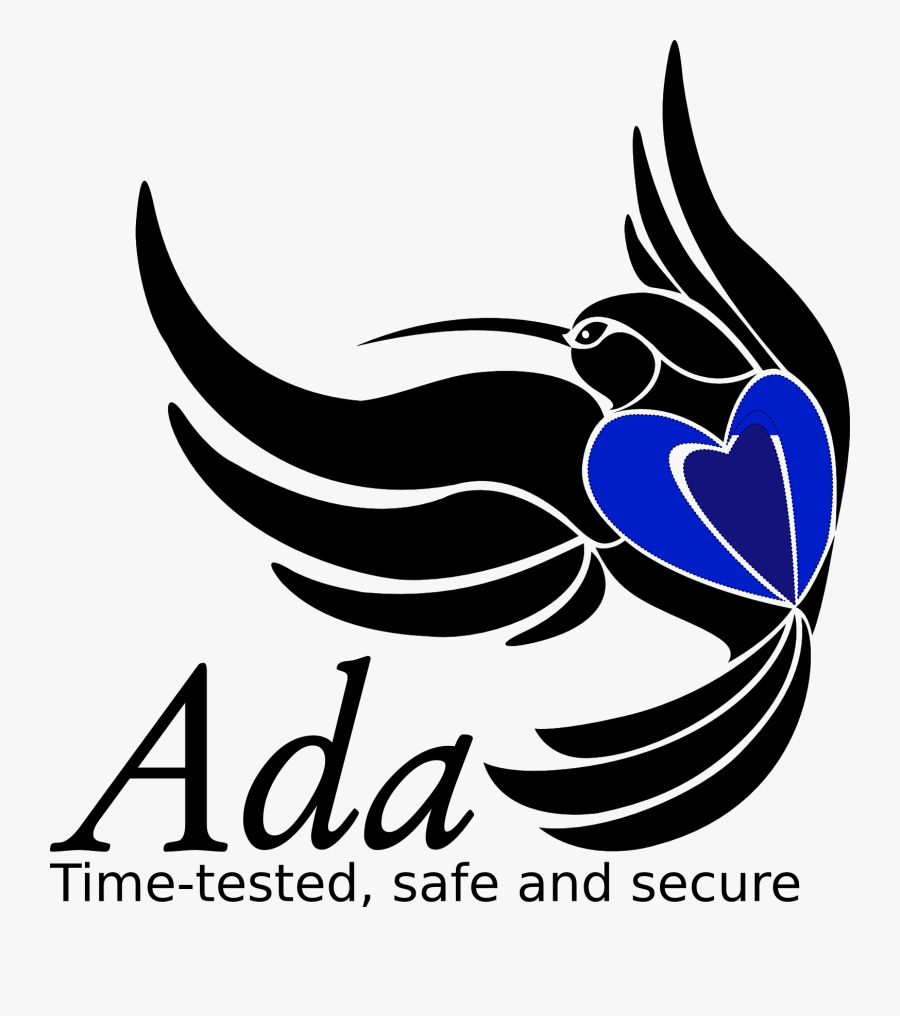Ada Mascot With Slogan - Ada Programming Language Logo, Transparent Clipart