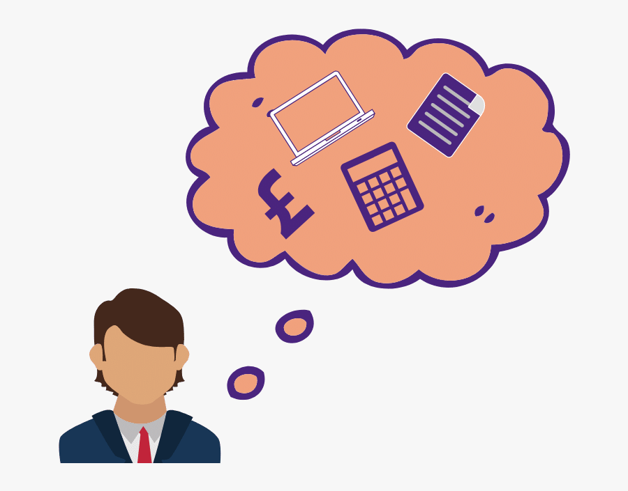 Quickbooks Proadvisor Uk - Thought Bubble Sticker Thought, Transparent Clipart