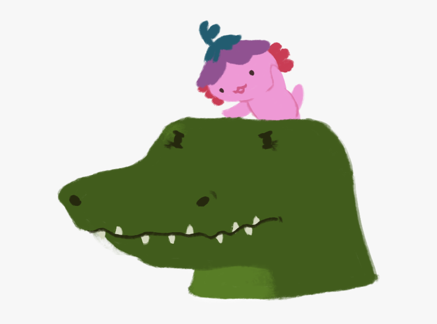 An Illustration Of A Grumpy Looking Crocodile, With - Cartoon, Transparent Clipart