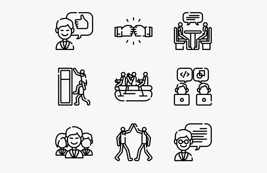 Teamwork - Algorithm Icon, Transparent Clipart