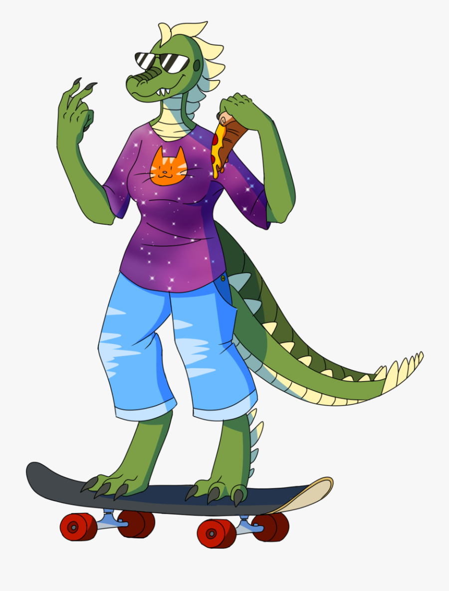 Rad Croc - Cartoon, Transparent Clipart