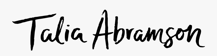 Talia Abramson - Calligraphy, Transparent Clipart