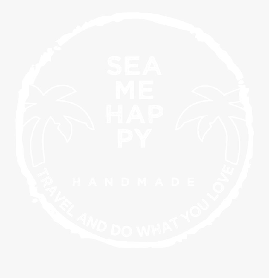 Sea Me Happy Tiedye Logo White - Circle, Transparent Clipart