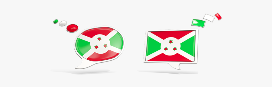 Burundi Clipart Bubble - Us Flag In Speech Bubble, Transparent Clipart